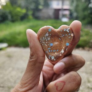 Worry stone coeur