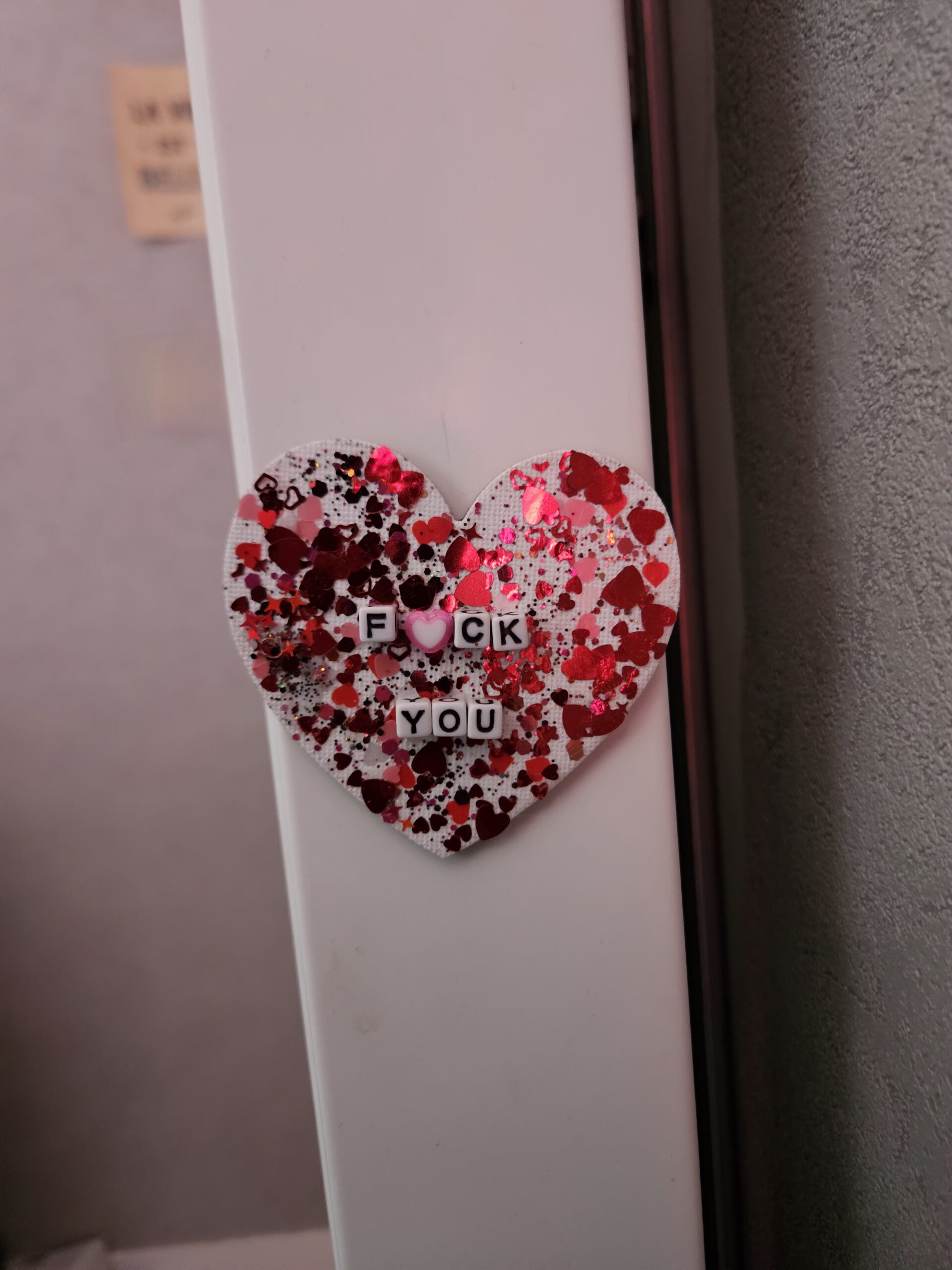 Aimant coeur - Modèle 1"Fuck you" – Image 3