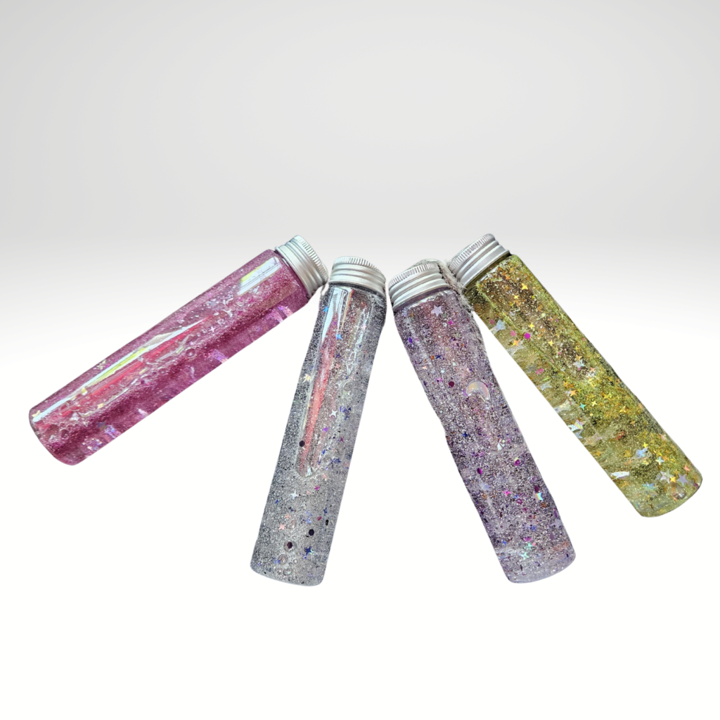 Lot de 4 bouteilles sensorielles