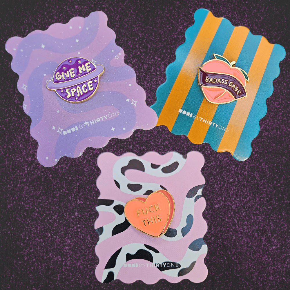 Pin's émaillés à message - La sélection ALhena & Co